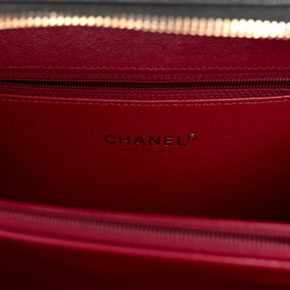 Chanel Caviar Quilted Medium CC Filigree Vanity Case Black 6 of 9