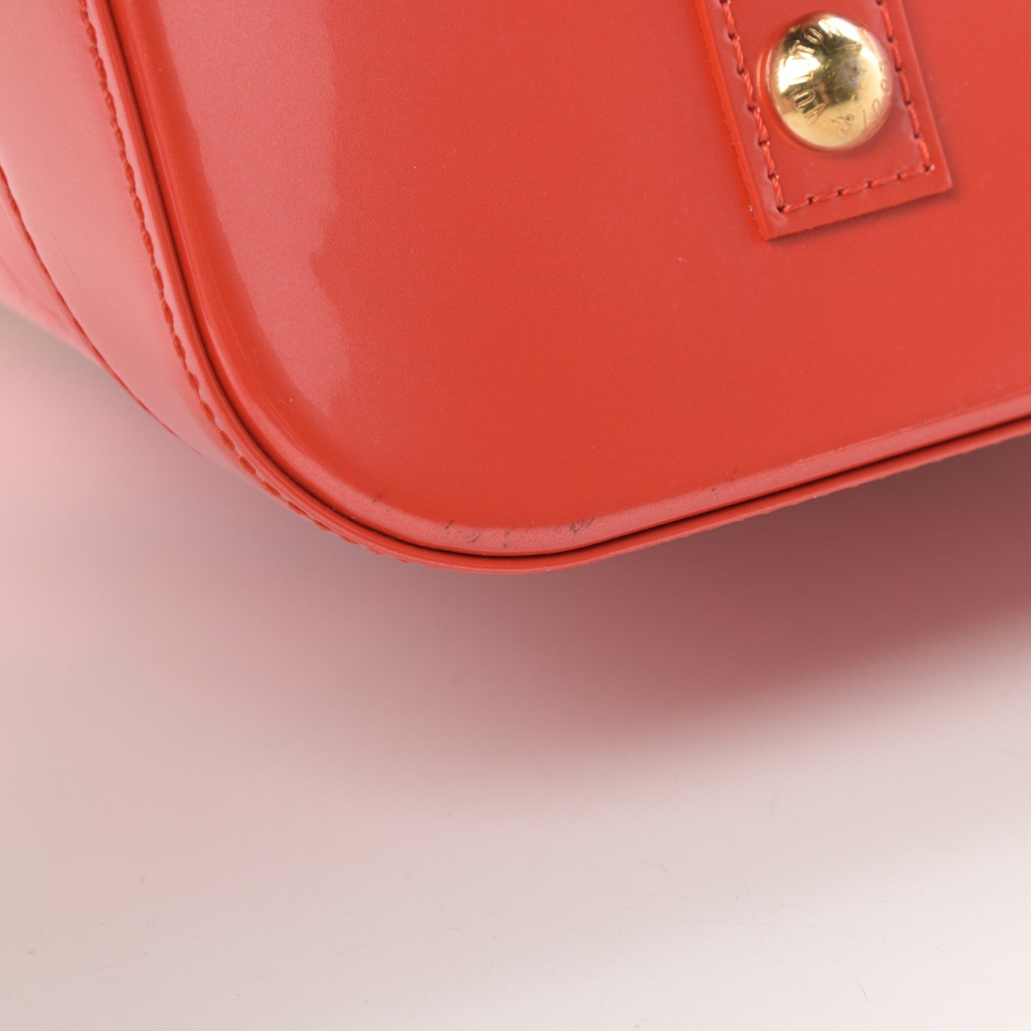 Louis Vuitton Vernis Roses Alma GM Orange Sunset 12 of 14