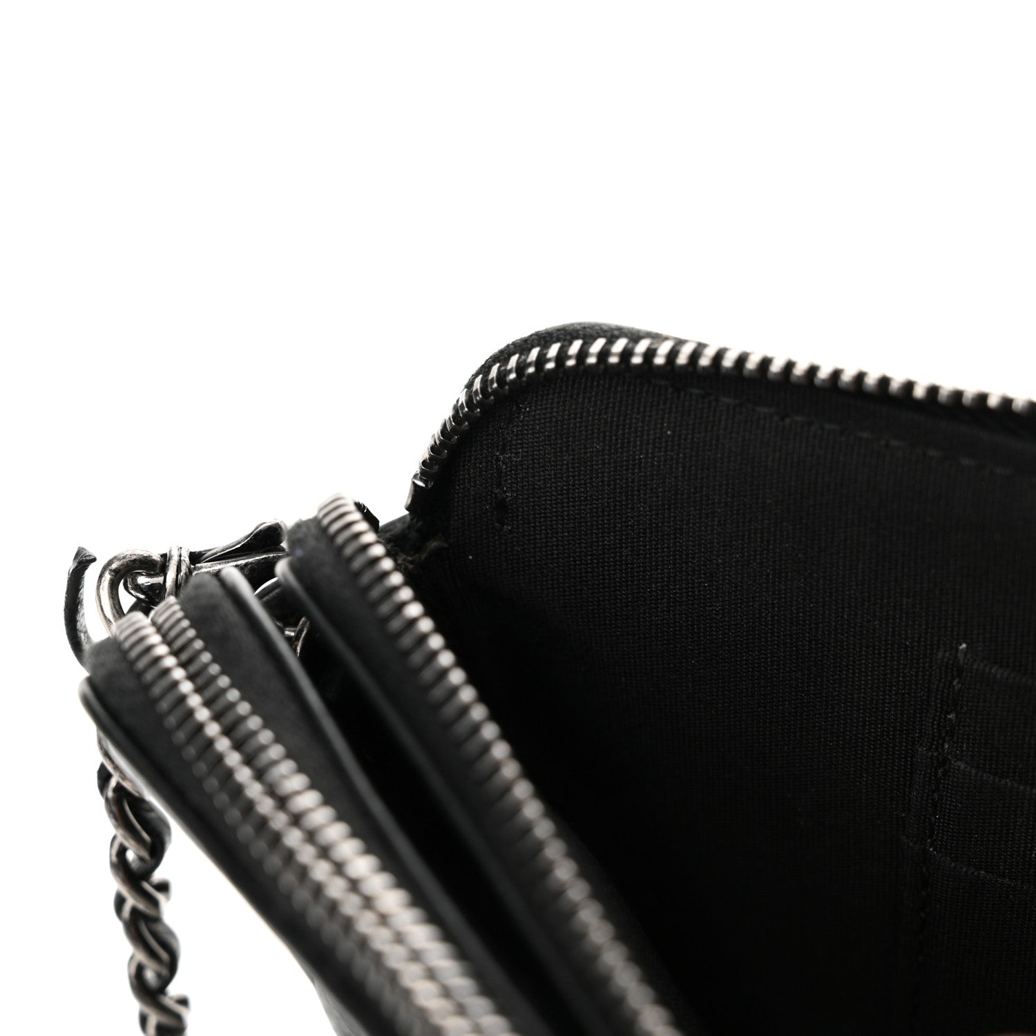 Chanel Calfskin Quilted Small Boy Clutch With Chain Black 14 of 17