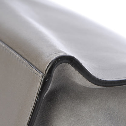 Celine Crocodile Embossed Nubuck Medium Trapeze Grey 13 of 13