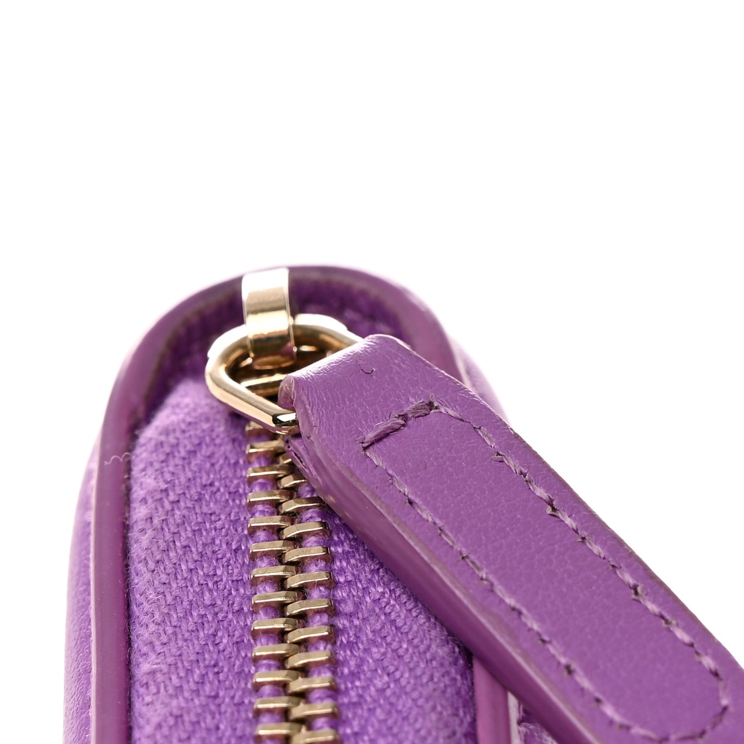 Caviar Quilted Filigree Coin Purse Purple