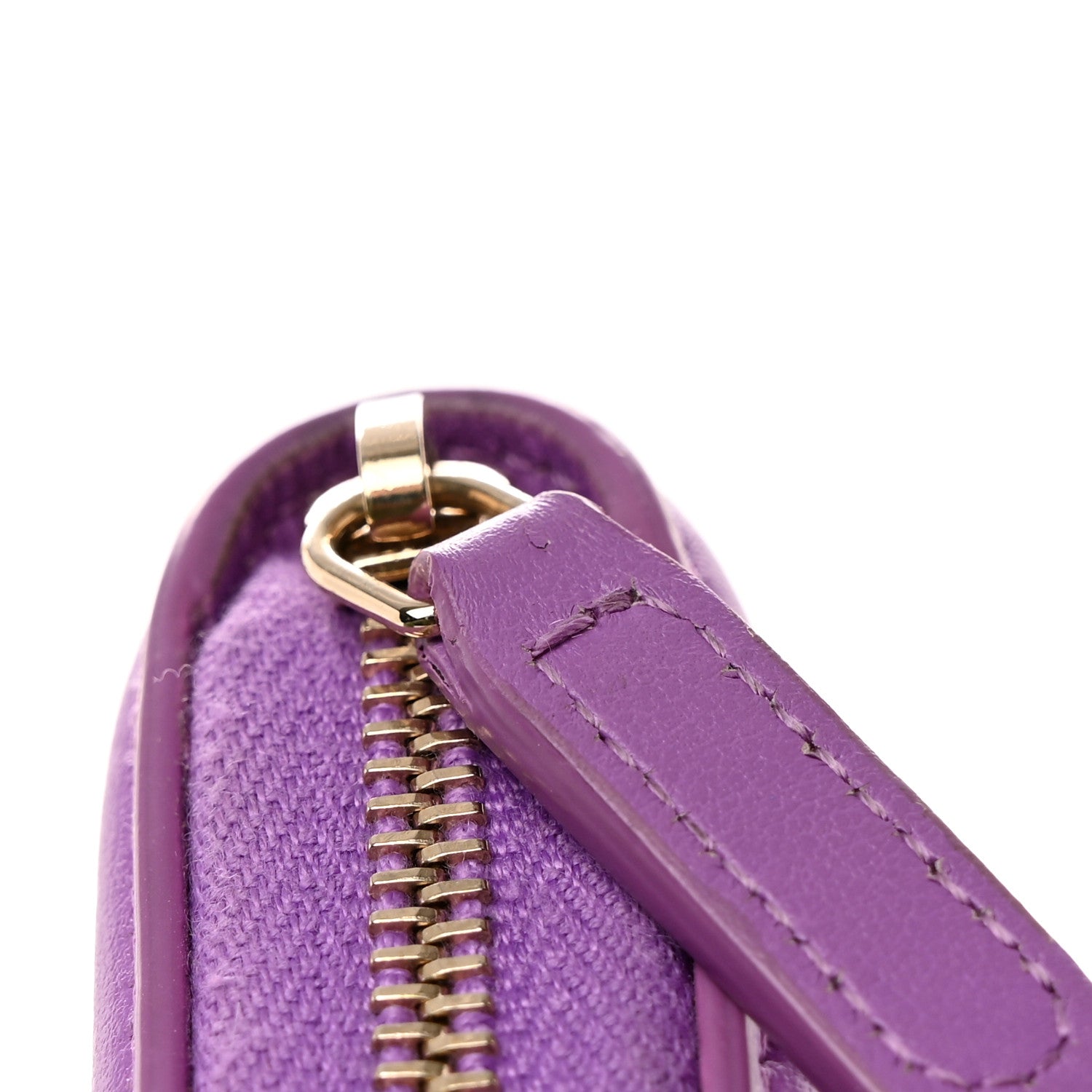 Chanel Caviar Quilted Filigree Coin Purse Purple 10 of 13