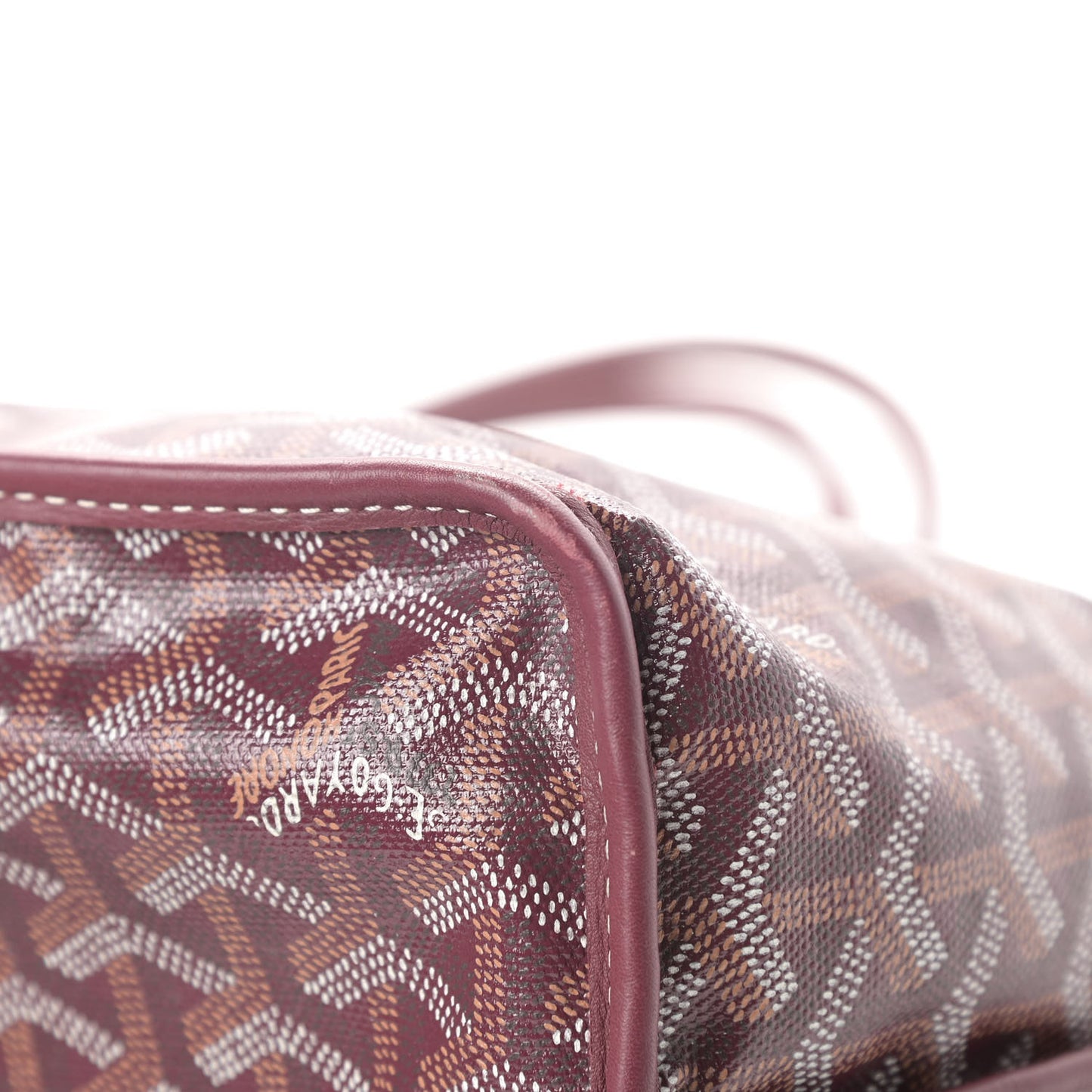 Goyardine Reversible Anjou PM Burgundy