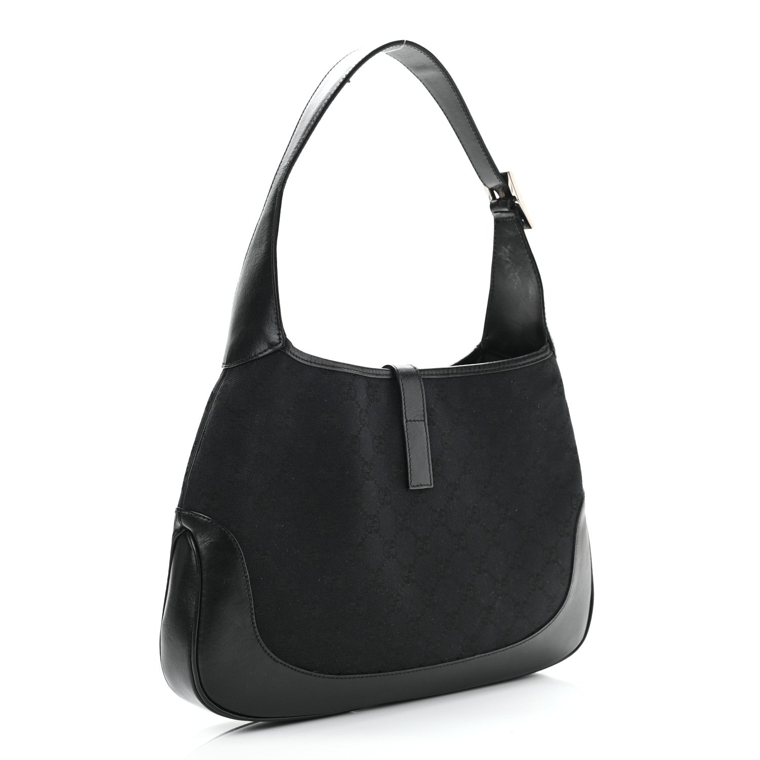 Gucci Monogram Jackie O Hobo Black 3 of 13
