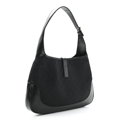 Gucci Monogram Jackie O Hobo Black 3 of 13