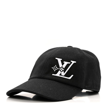 Louis Vuitton Cotton Monogram Embroidered LV Smash Cap L Black 1 of 11