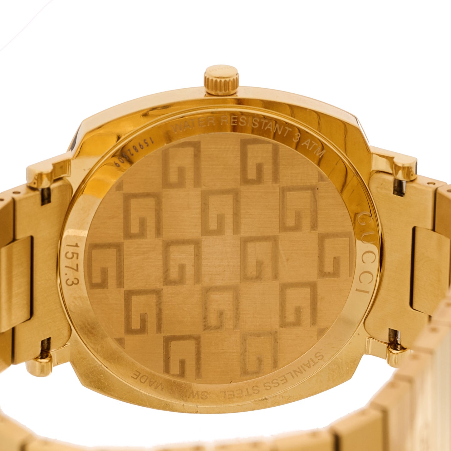 Stainless Steel 38mm Grip Quartz Watch Gold