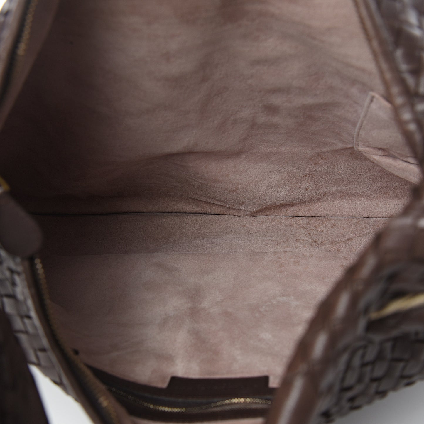 Nappa Intrecciato Flower Large Veneta Hobo Ebano