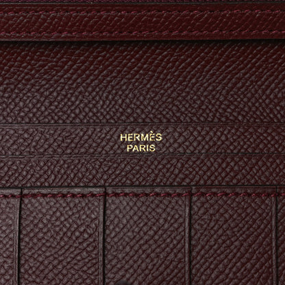 Hermes Epsom Bearn Gusset Wallet Bordeaux 6 of 7
