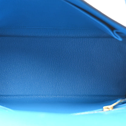 Hermes Togo Kelly Retourne 25 Bleu Zanzibar 5 of 14
