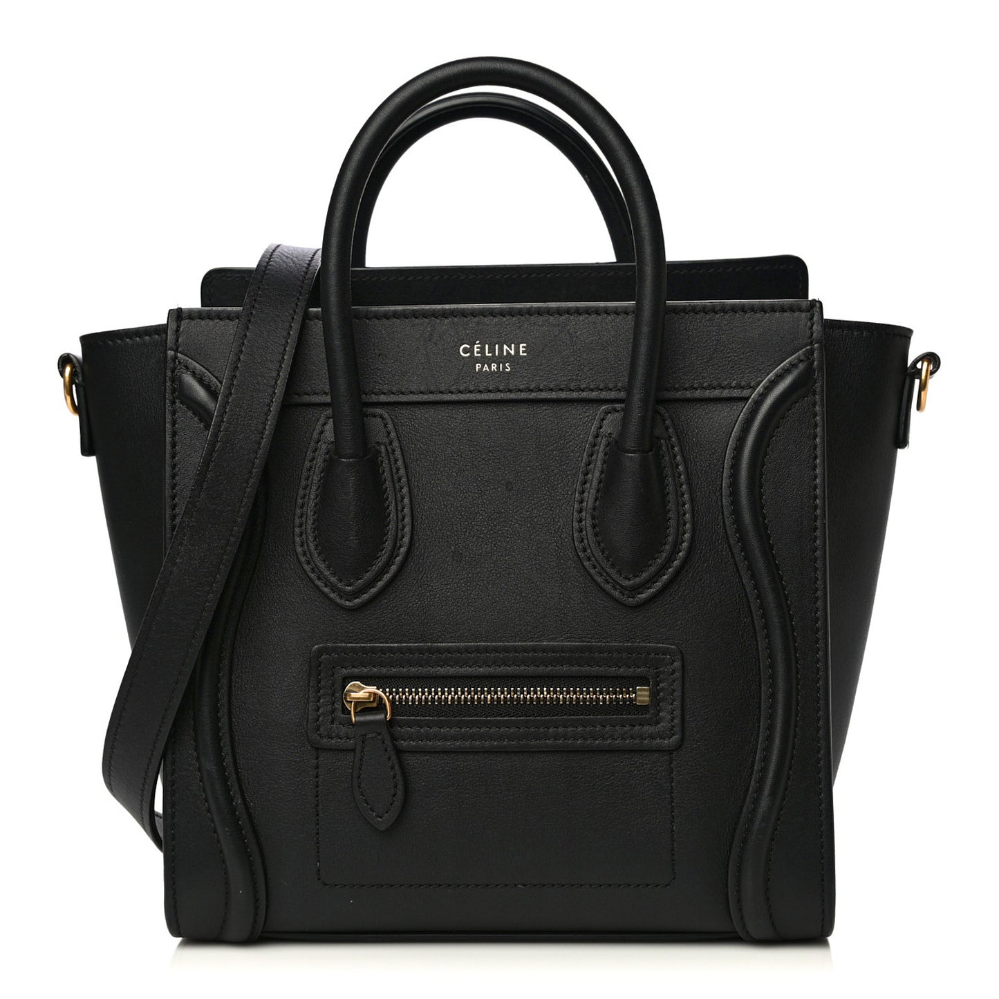Smooth Calfskin Nano Luggage Black