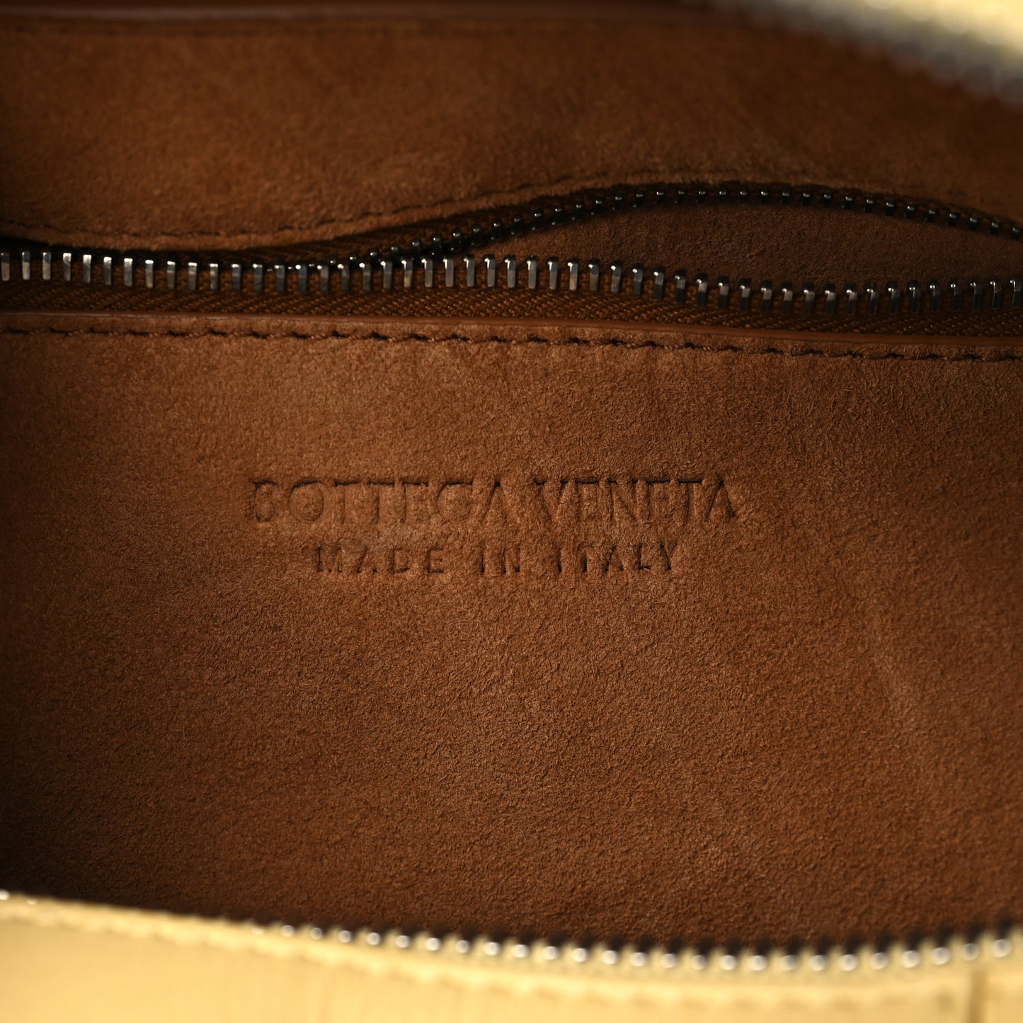 Paper Calfskin Maxi Intrecciato Arco Camera Bag Butter