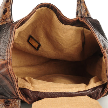 Fendi Zucca Nappa Nuvolata Vitello Tortuga Spy Tobacco Moro 5 of 9