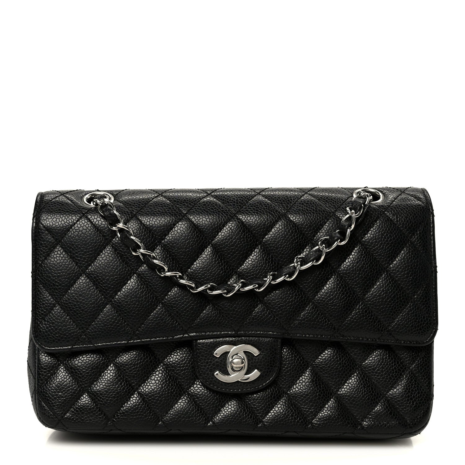 Chanel Caviar Quilted Medium Double Flap Black 1 of 13