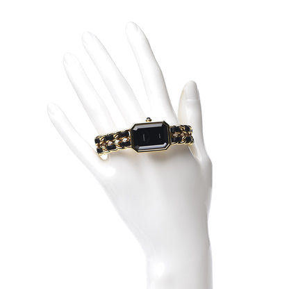 Chanel Stainless Steel Lambskin 20mm Chain Premiere Quartz Watch Gold M 2 of 6