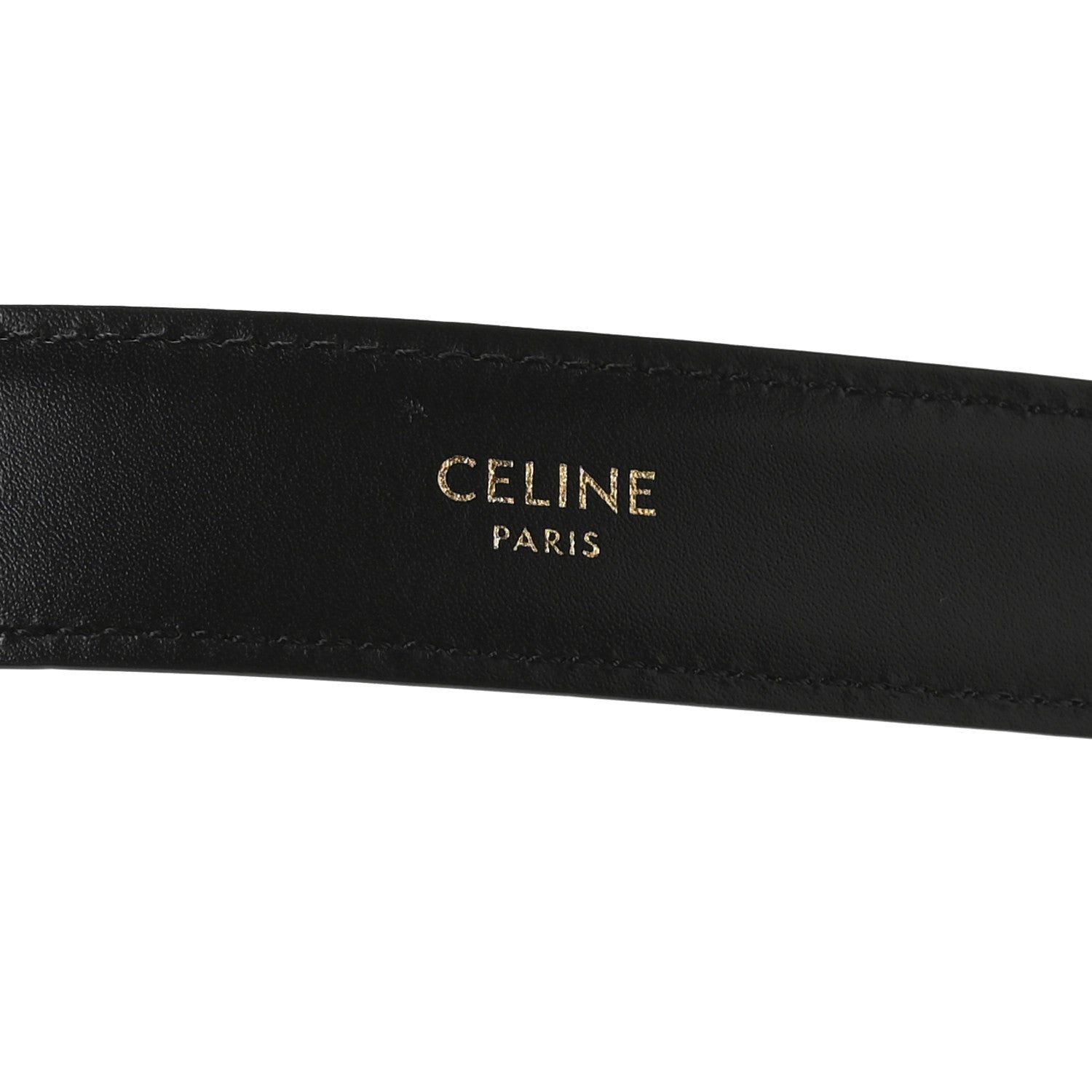 Celine Box Calfskin Small 18mm Triomphe Belt 70 28 Black 3 of 6