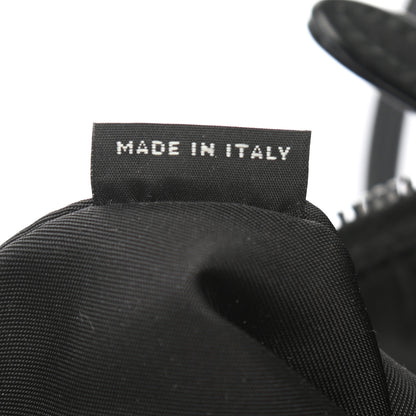 Prada Tessuto Nylon Beaded Ricamo Bag Black 7 of 11