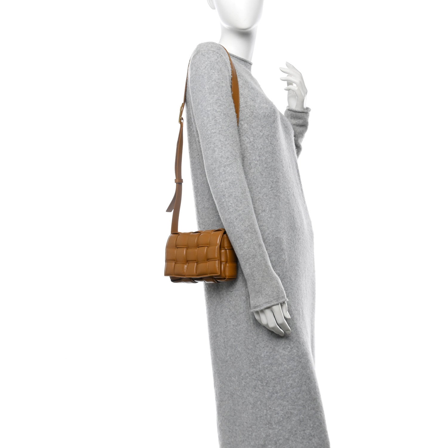 Bottega Veneta Nappa Maxi Intreccio Small Padded Cassette Crossbody Bag Camel 2 of 10