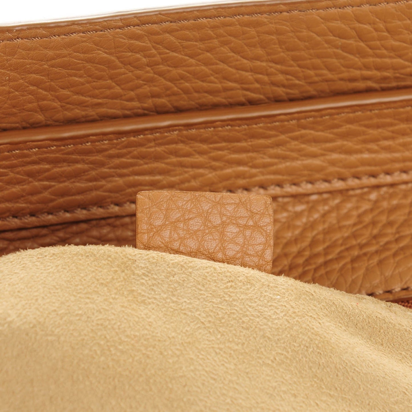 Pebbled Calfskin Mini Luggage Camel