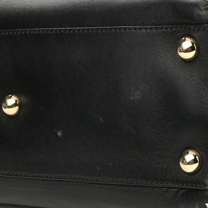 Valentino Garavani Vitello Rockstud Dome Shopper Black 7 of 15