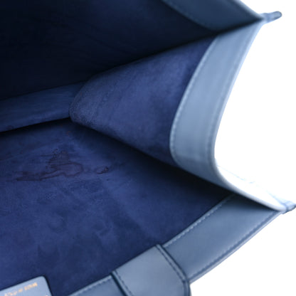 Christian Dior Gradient Smooth Calfskin Embossed Medium Book Tote Indigo Blue 11 of 11