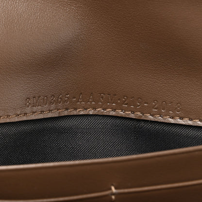 Fendi Vitello Soft F is Fendi Bi-Color FF 1974 Embossed Continental Envelope Wallet On Chain Maya Black 8 of 18