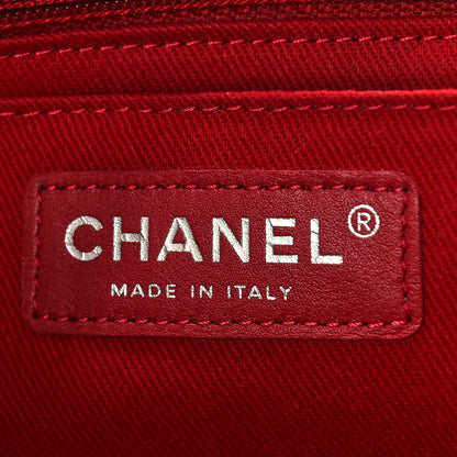 Chanel Calfskin Quilted CC Curvy Flap Red 6 of 10