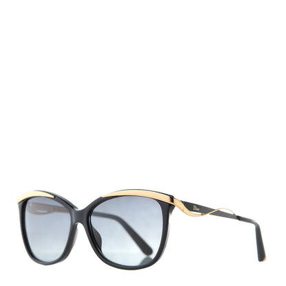 Christian Dior MetalEyes 2 Sunglasses Black Gold 1 of 6