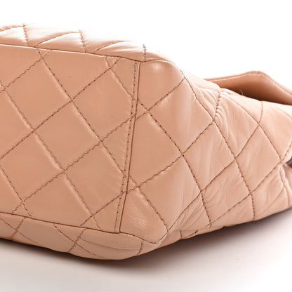 Chanel Lambskin Quilted Maxi Single Flap Beige 16 of 21