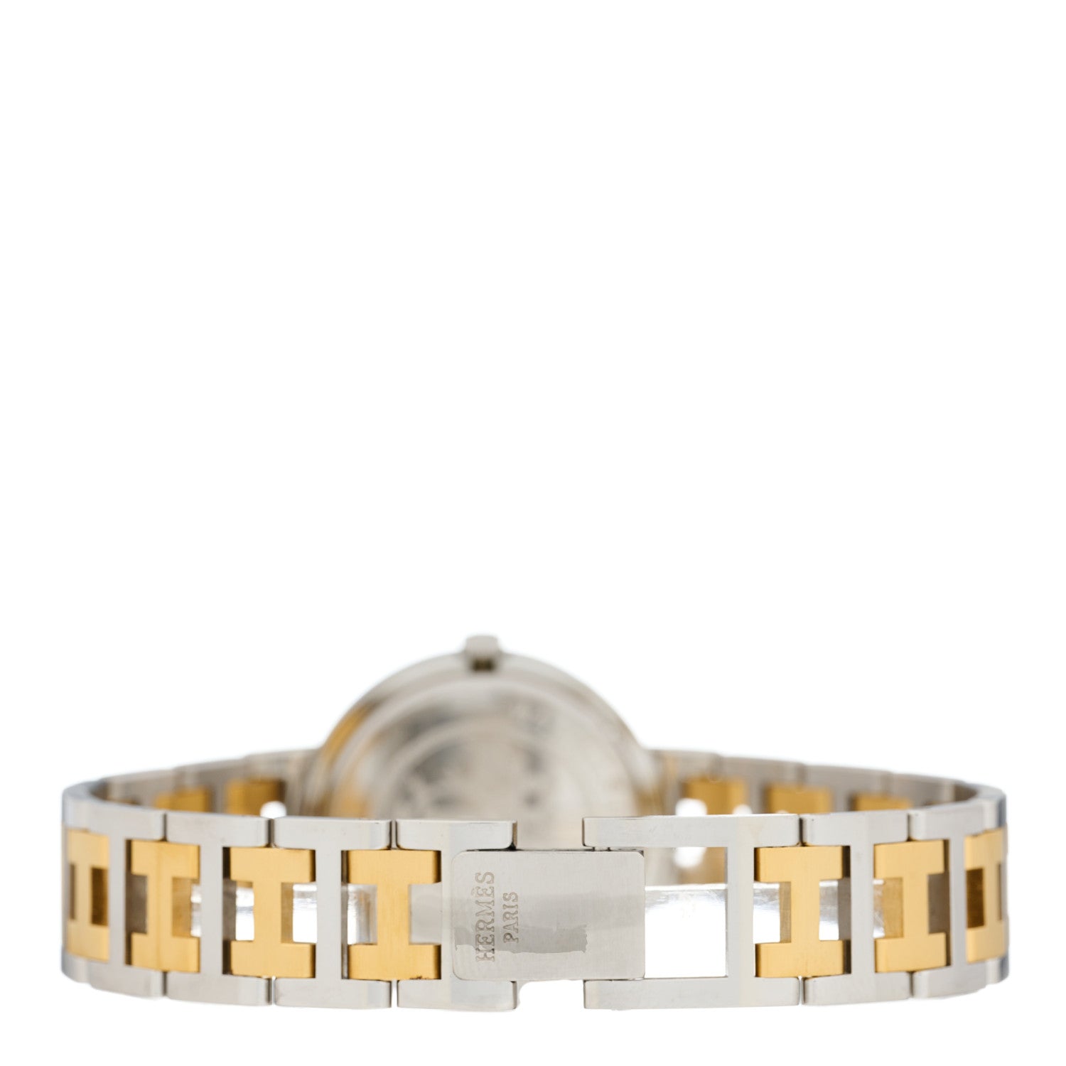 Hermes Stainless Steel 30mm Clipper Quartz Watch Gold 3 of 4