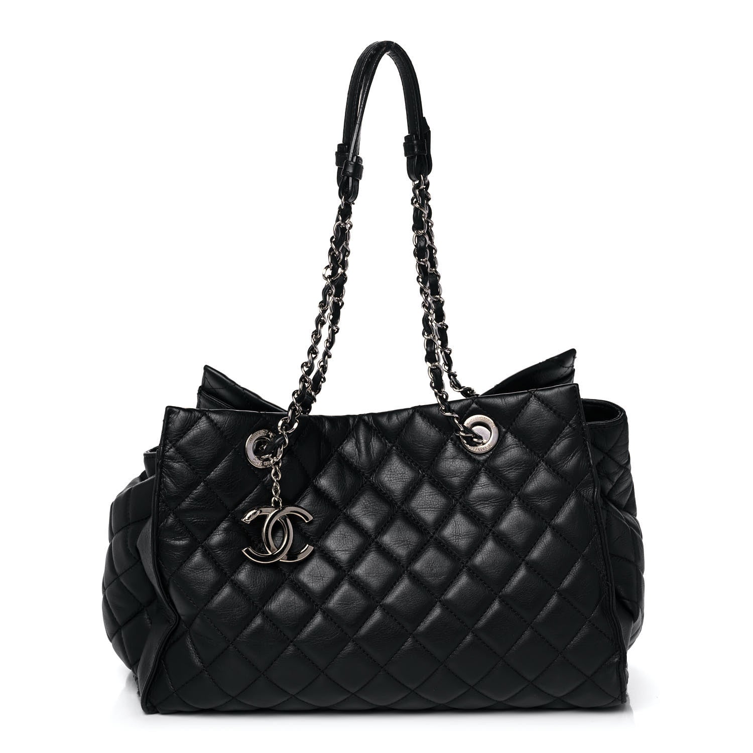 Chanel Calfskin Quilted Large Chic and Soft Shopping Tote Black 1 of 12