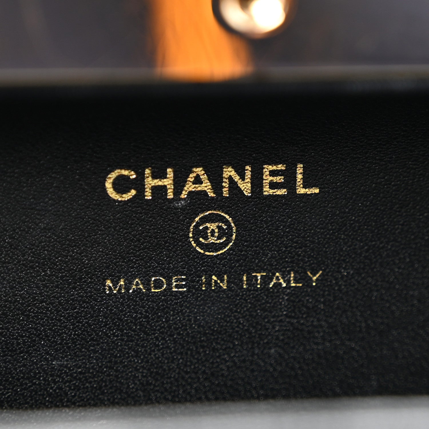 Chanel Lambskin Quilted Pearl CC Vanity Case Black 6 of 11