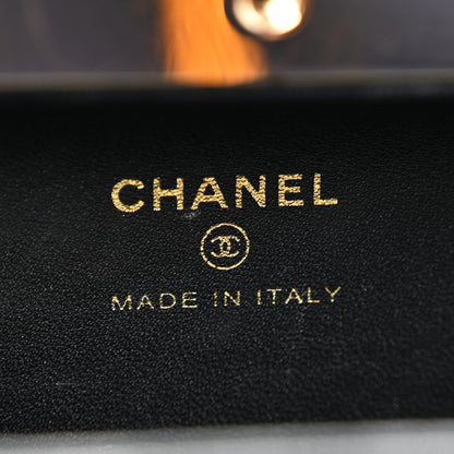 Chanel Lambskin Quilted Pearl CC Vanity Case Black 6 of 11