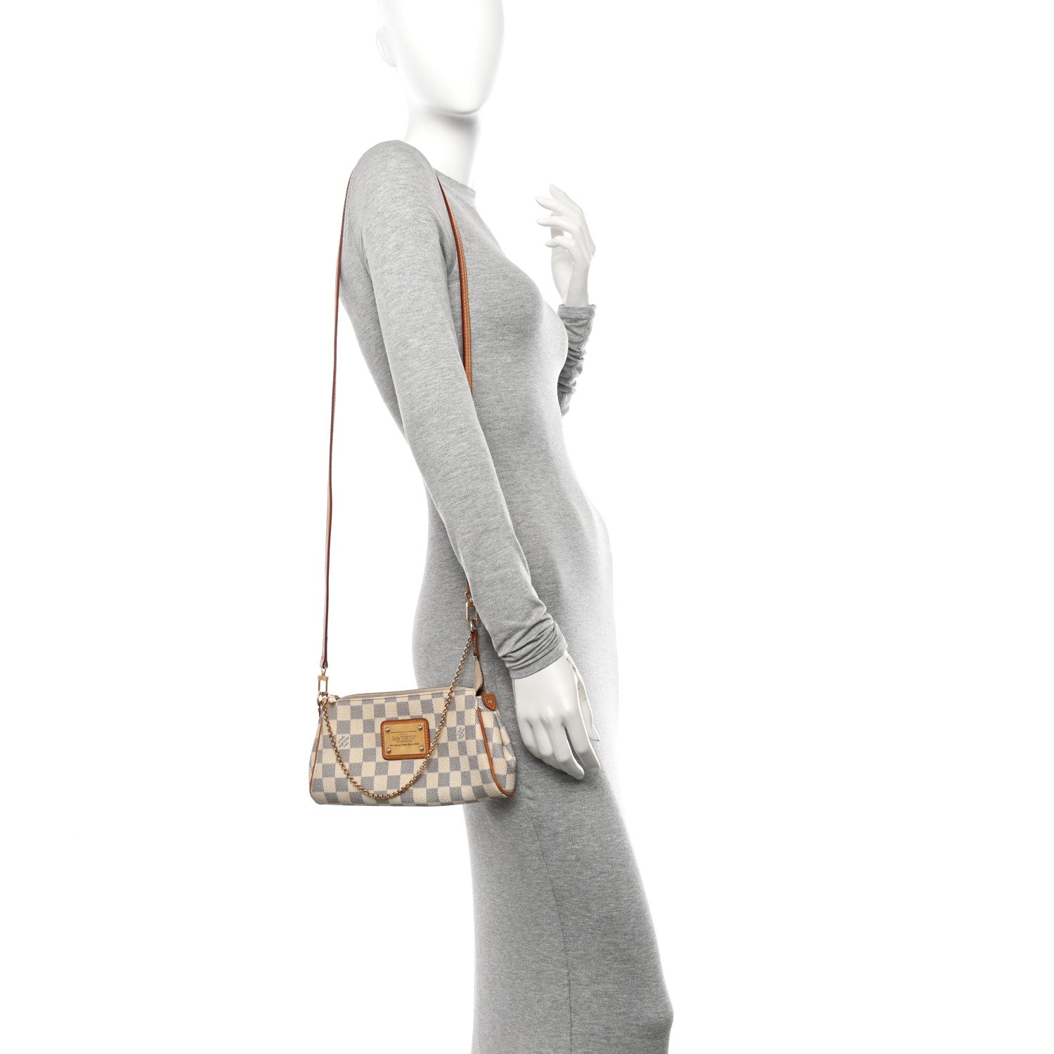 Louis Vuitton Damier Azur Eva Clutch 2 of 14