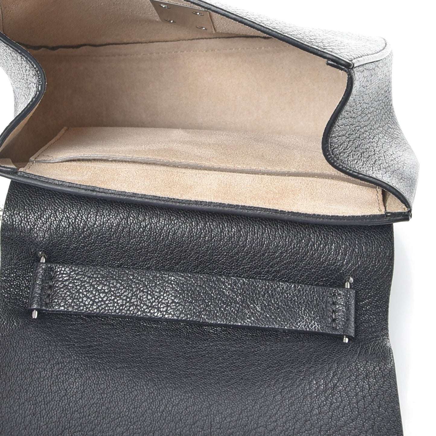 Grained Lambskin Mini Drew Shoulder Bag Black