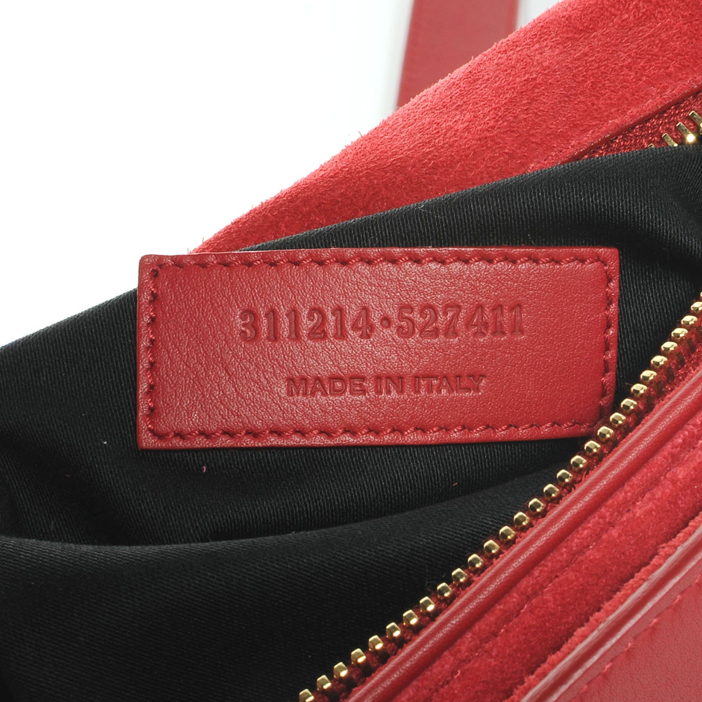 Leather Classic Y Satchel Red