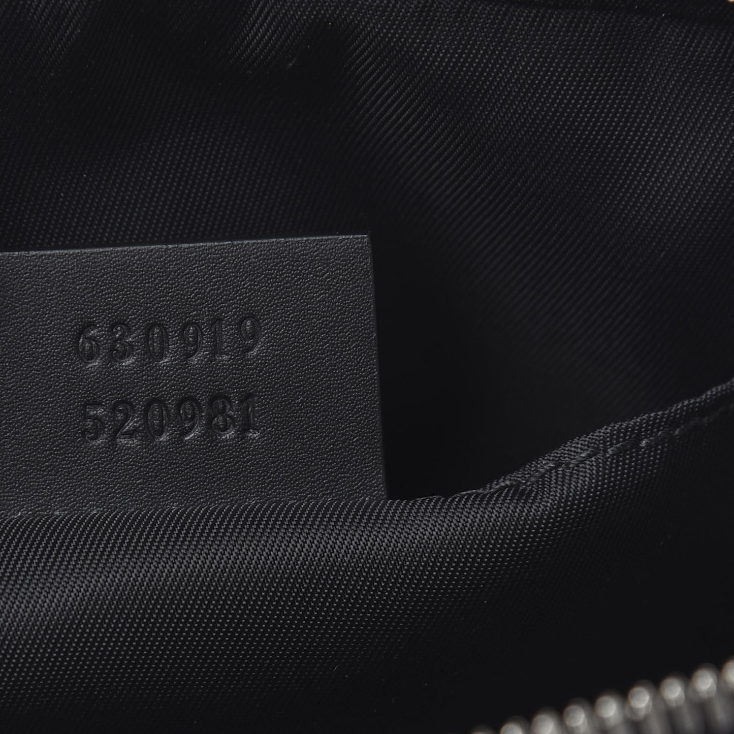 Canvas Web Slim Belt Bag Black