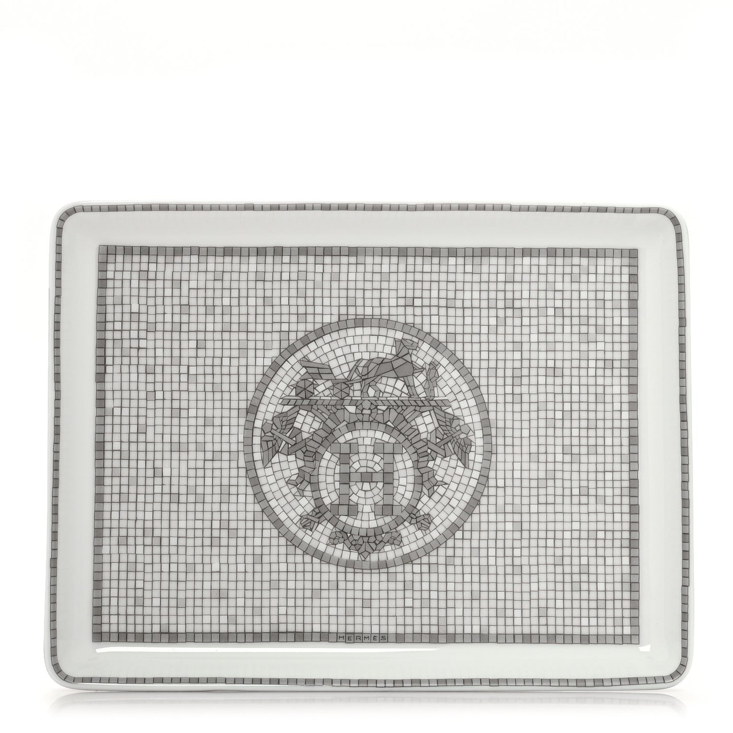 Porcelain Mosaique Au 24 Sushi Plate Platine