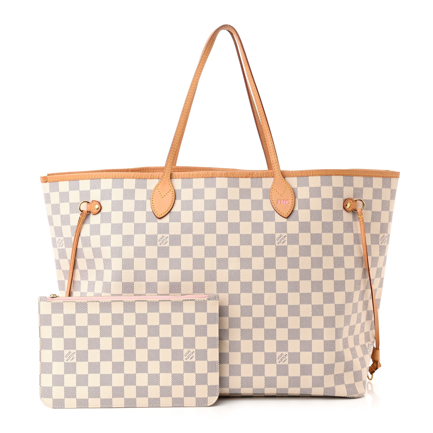 Louis Vuitton Damier Azur Neo Neverfull GM Rose Ballerine 1 of 12