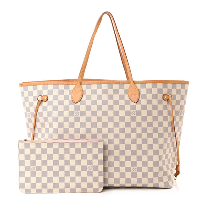 Louis Vuitton Damier Azur Neo Neverfull GM Rose Ballerine 1 of 12