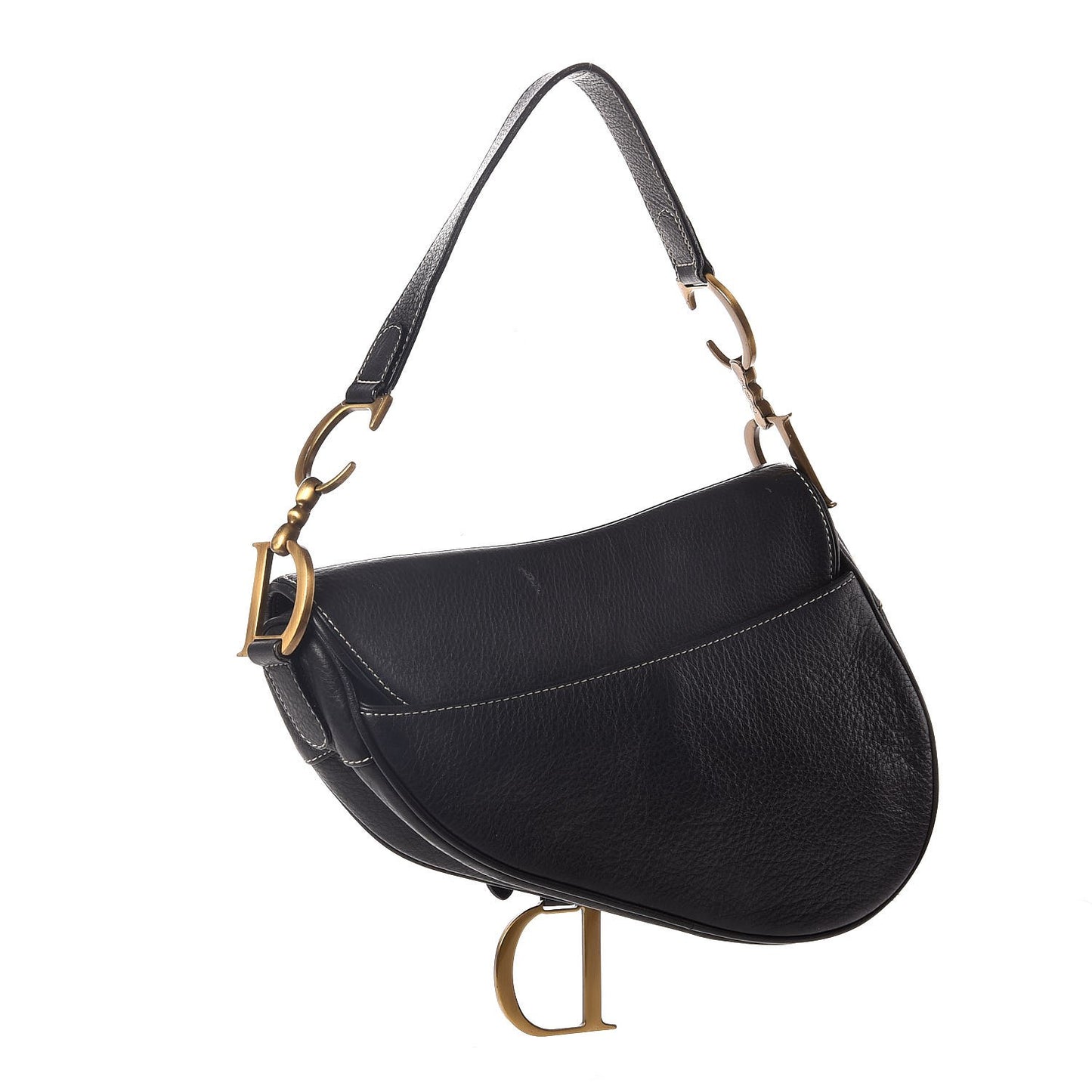 Calfskin Saddle Bag Black