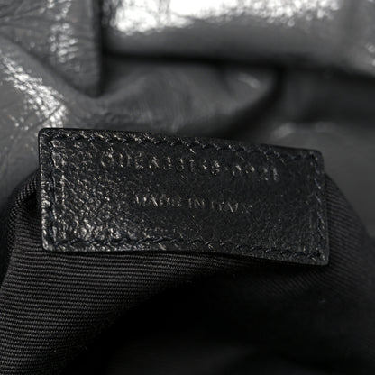 Saint Laurent Crinkled Calfskin Matelasse Monogram Medium Niki Chain Satchel Fog 8 of 11