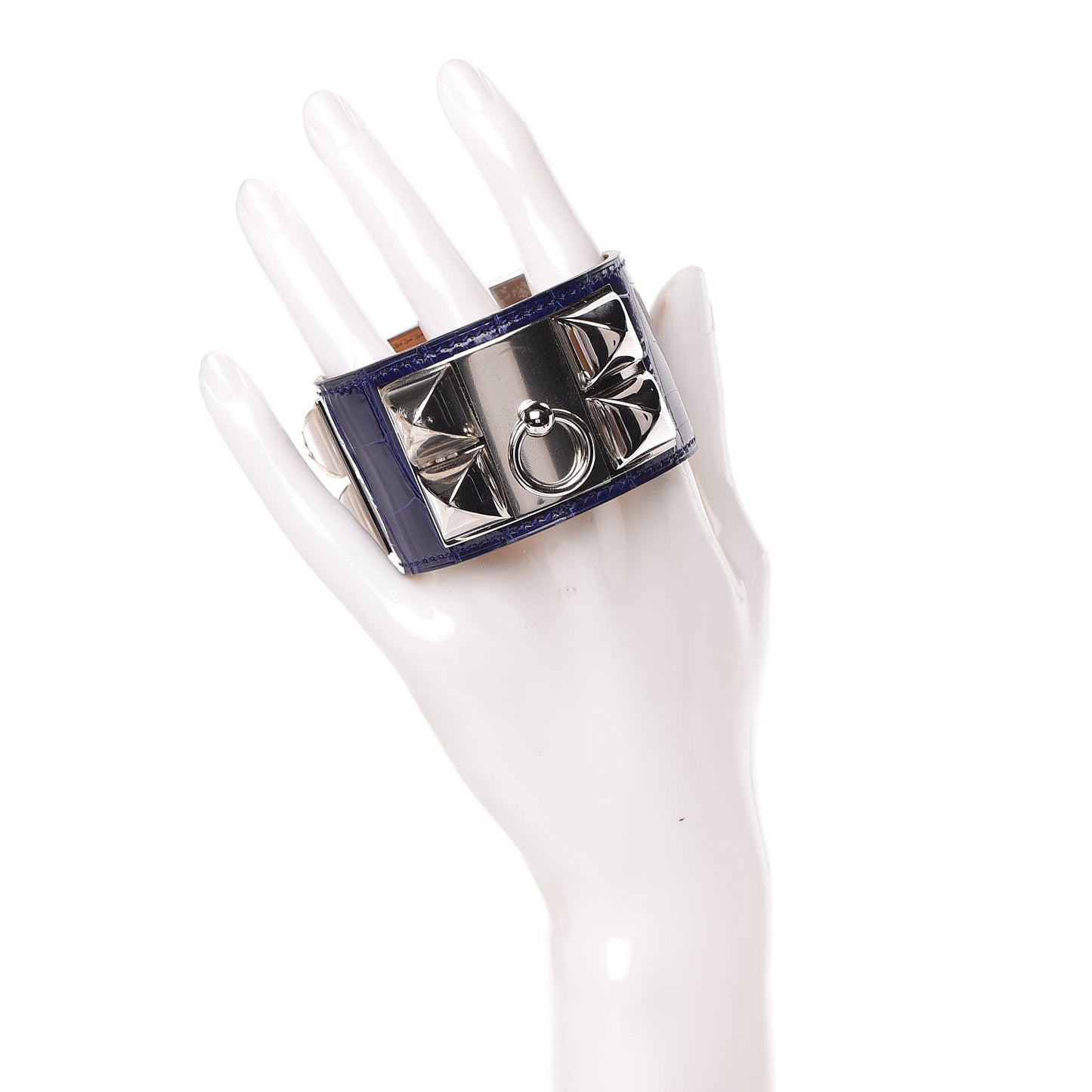 Shiny Alligator Collier De Chien CDC Bracelet S Bleu Electrique