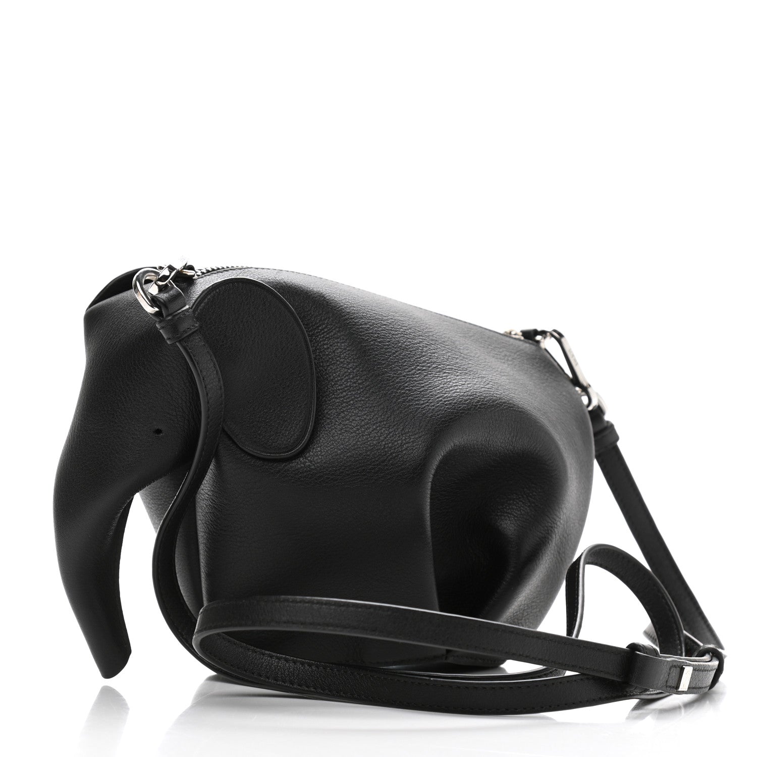 Loewe Calfskin Mini Elephant Crossbody Bag Black 3 of 10