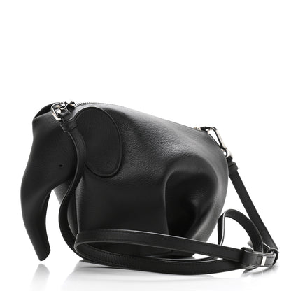 Loewe Calfskin Mini Elephant Crossbody Bag Black 3 of 10