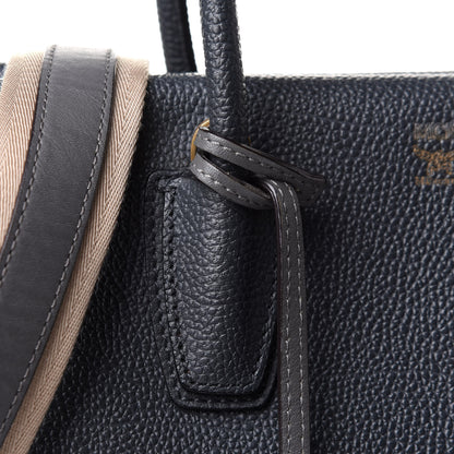 MCM Grained Calfskin Medium Milla Tote Phantom Grey 9 of 14