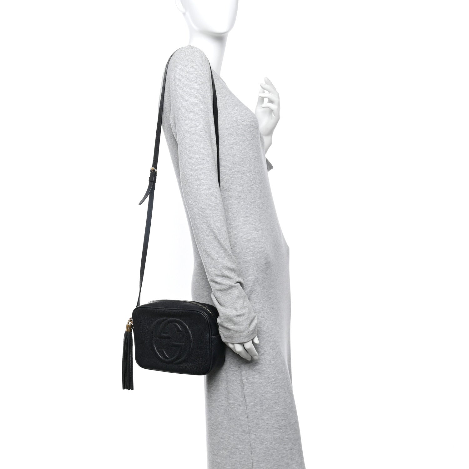 Gucci Pebbled Calfskin Small Soho Disco Bag Black 2 of 16