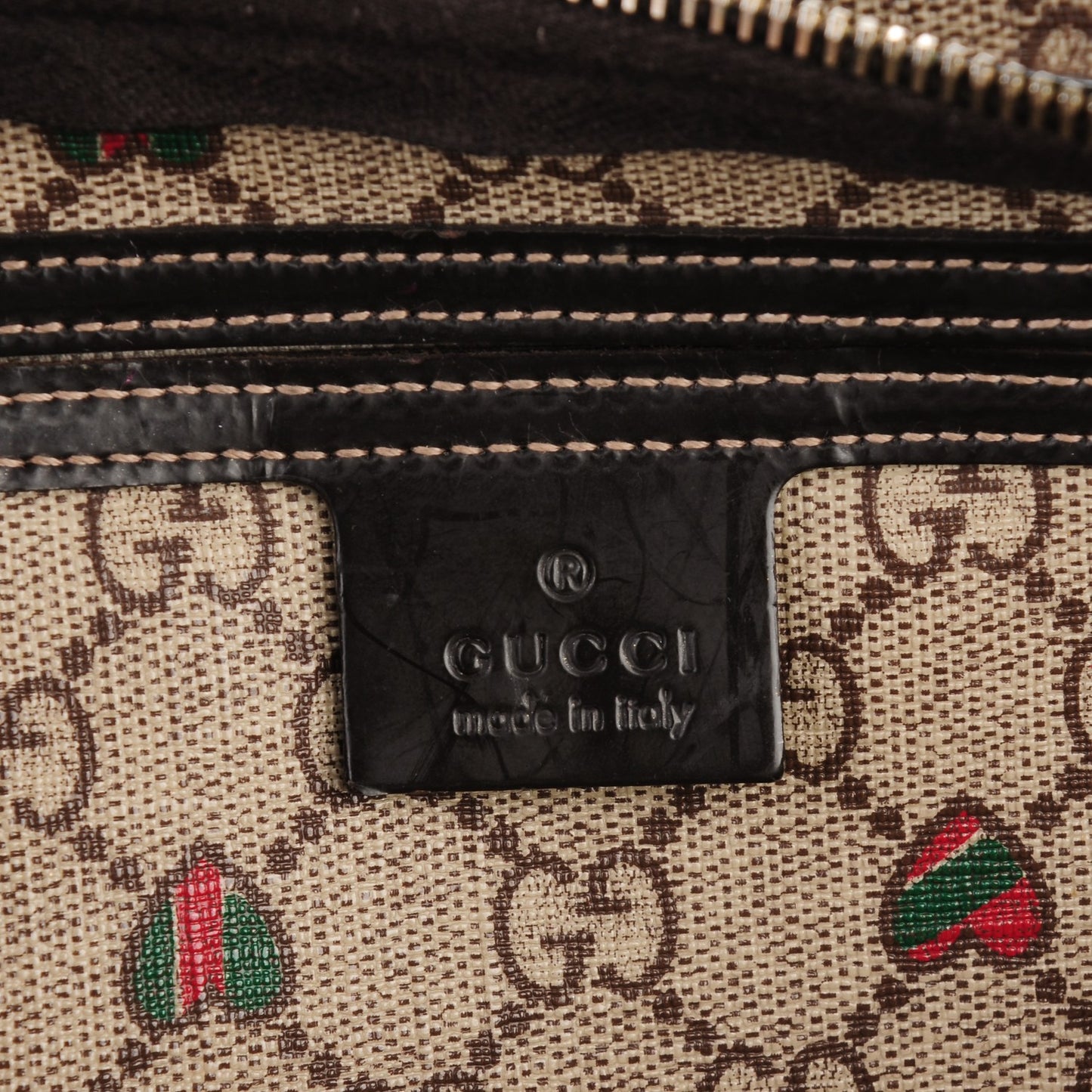 GG Plus Monogram Hearts Medium Joy Boston Dark Brown