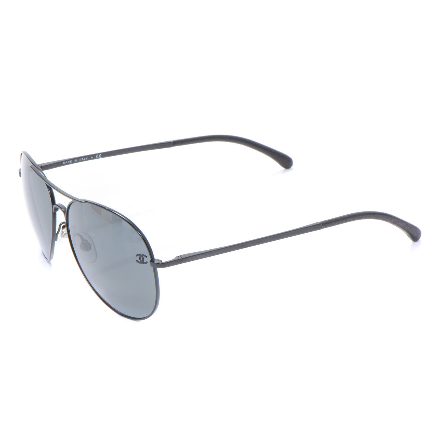 Chanel CC Aviator Sunglasses 4189TQ Black 2 of 5