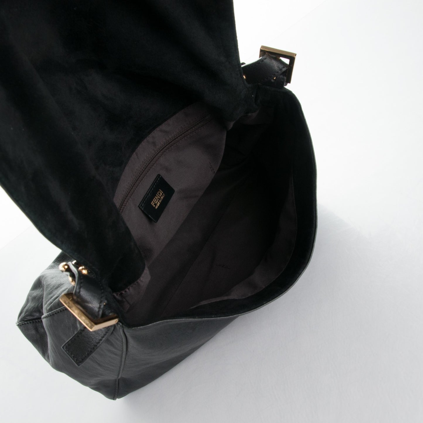 Calfskin Big Forever Mama Baguette Black